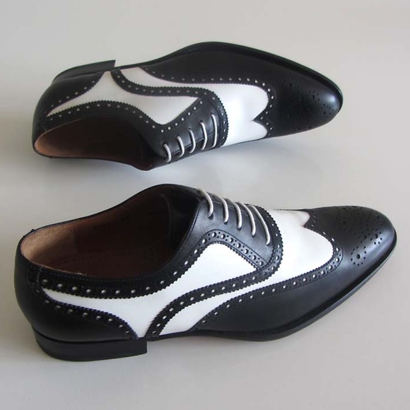 new MAGNANNI wingtip brogue spectator shoes 8.5 M